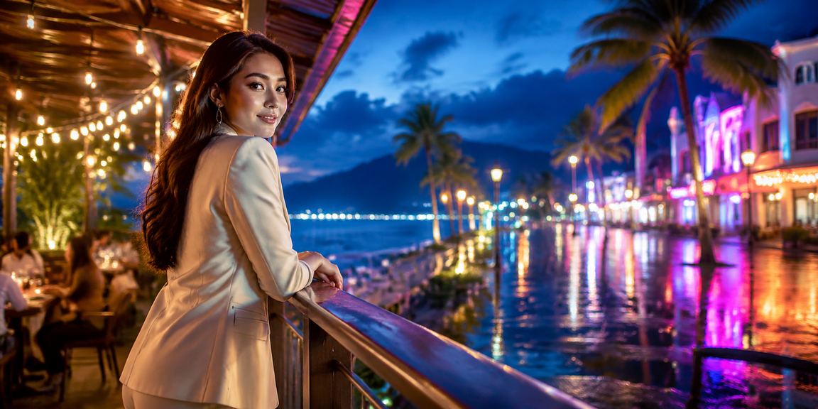 Pemain Malaysia di Langkawi bermain Teen Patti dalam talian menggunakan telefon pintar dengan gaya tempatan